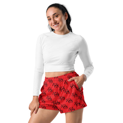 AURA "Red Mono" Athletic Shorts