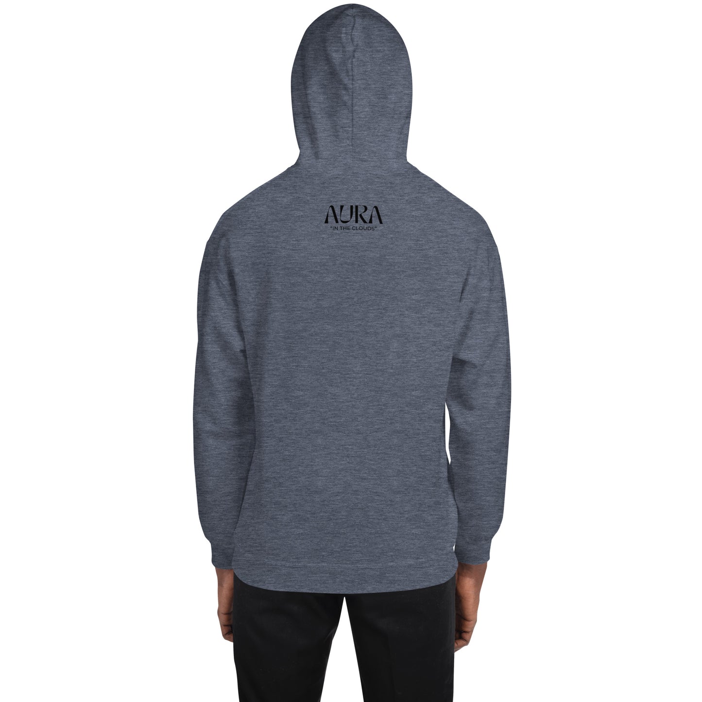 AURA "Mono" Black Logo Hoodie