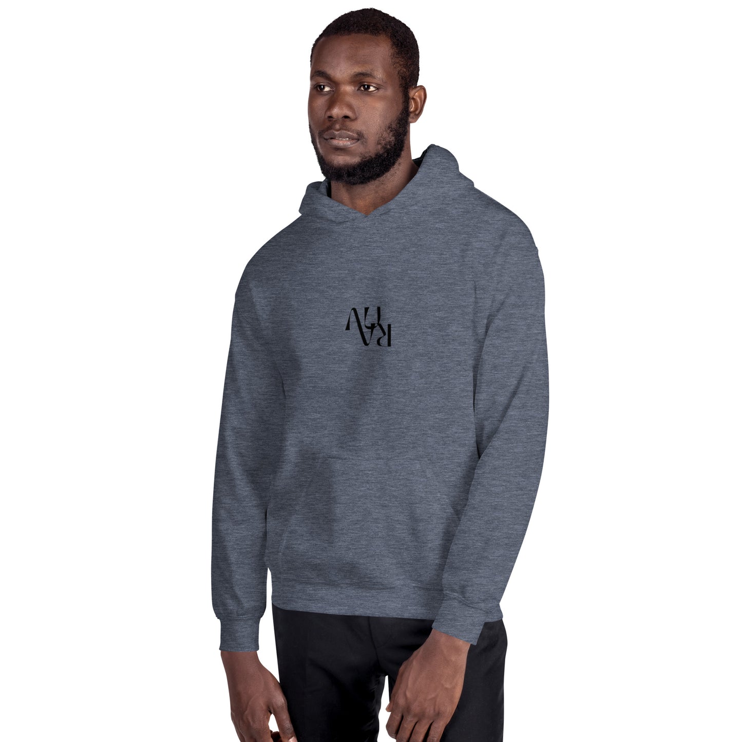 AURA "Mono" Black Logo Hoodie