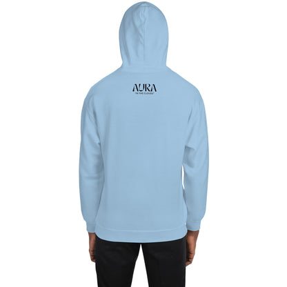 AURA "Mono" Black Logo Hoodie