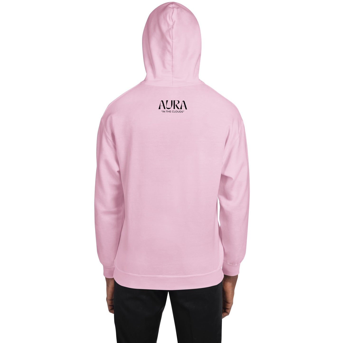 AURA "Mono" Black Logo Hoodie