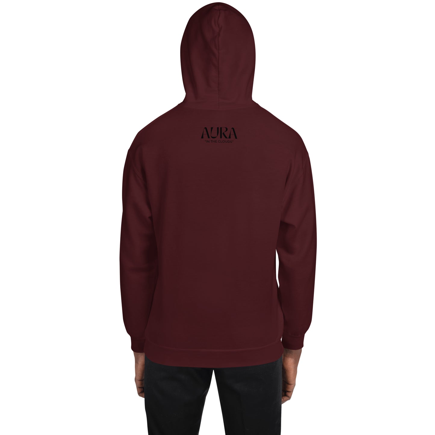 AURA "Mono" Black Logo Hoodie