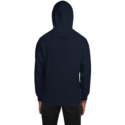 AURA "Mono" Black Logo Hoodie