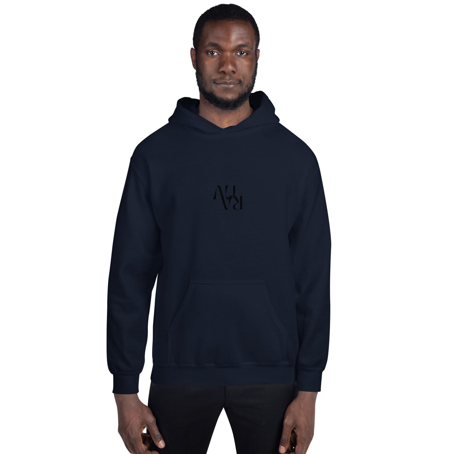 AURA "Mono" Black Logo Hoodie