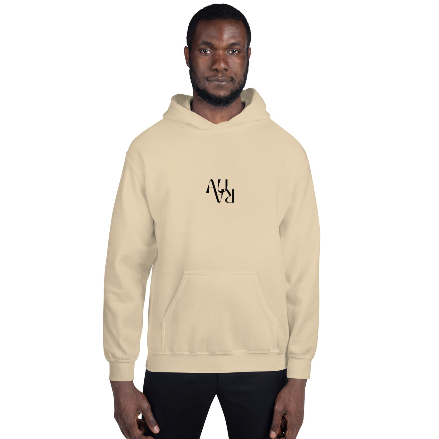 AURA "Mono" Black Logo Hoodie