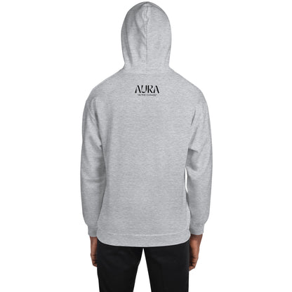 AURA "Mono" Black Logo Hoodie