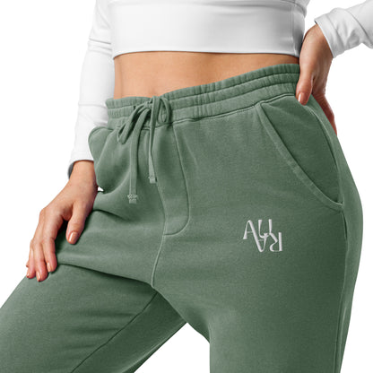 AURA "White Logo" Pigment Joggers